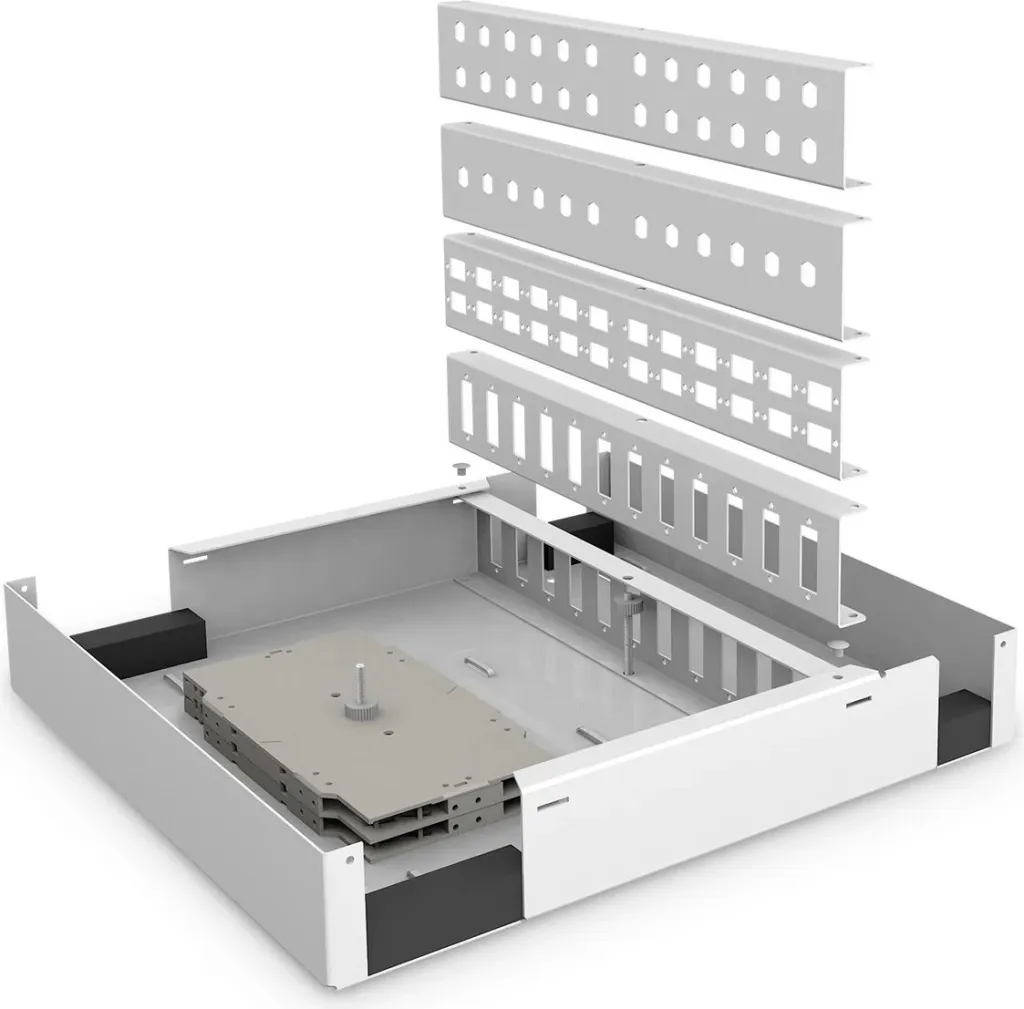 Kasë rrjeti Digitus LWL Unibox, për mur, medium, e bardhë - 2
