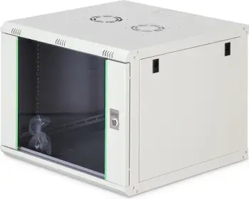 Kasë rrjeti Digitus Dynamic Basic 9U, 600x600mm, derë xhami, gri