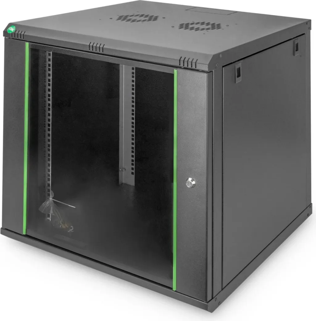 Kasë muri Digitus Dynamic 12U 607x600x600mm, e zezë - 1