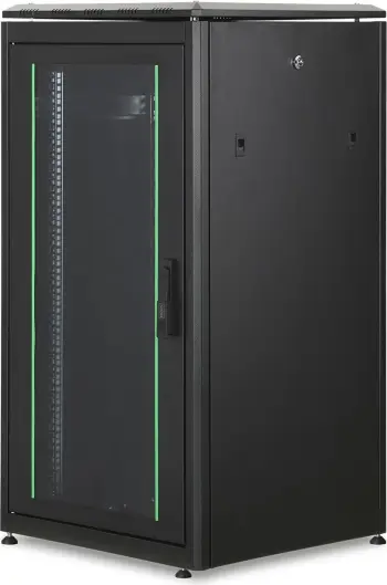 Kabinet rrjeti Digitus Standing Cabinet 19" 22U, metalik, i zi
