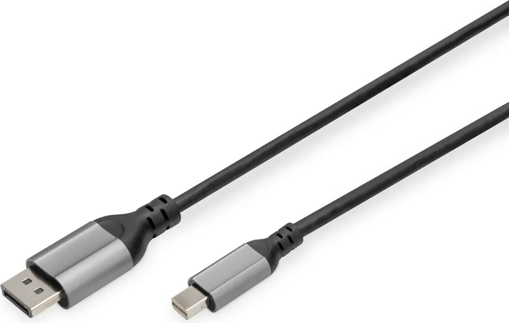 Kabllo adapter Digitus Mini DisplayPort në DisplayPort 8K, 2m, e zezë - 1