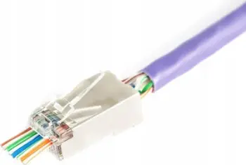 Prizë rrjeti Digitus RJ45 8P8C, Cat 6, e blinduar, paketim 100 copë, argjend