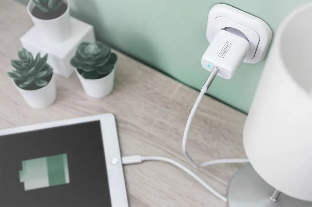 Karikues muri Digitus DA-10196, 1x USB C, 20W, i bardhë - 5