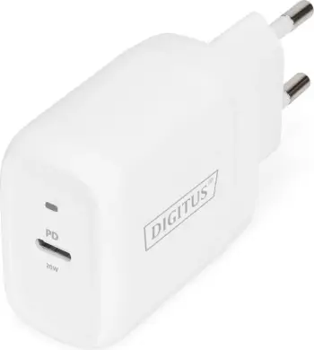 Karikues muri Digitus DA-10196, 1x USB C, 20W, i bardhë