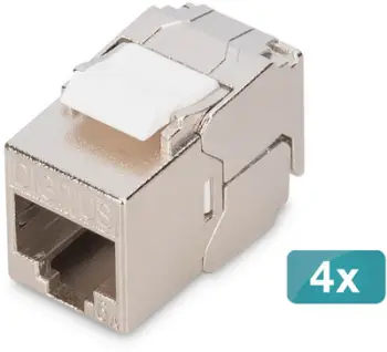 Modul Keystone Digitus DN-93615-S-4, CAT 6A, shielded, montim pa vegla