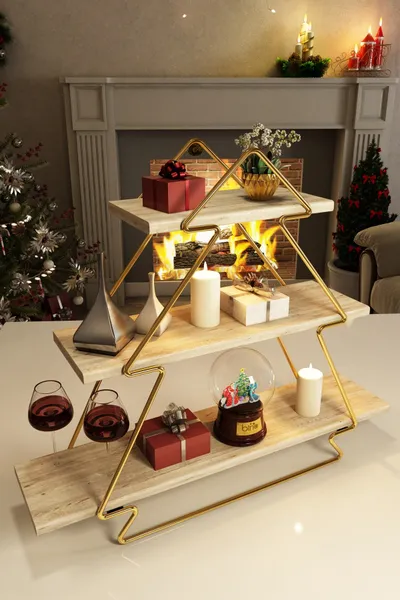 Raft Muri Duvar Rafı, Tezgah Üstü Kullanım, artë, kafe - 7