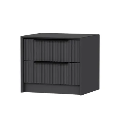 Komodinë Anës Krevati Kale Luxe Soft, antracit - 6