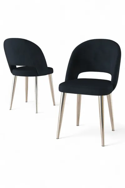 Set Karrigesh (6 Copë) Pane, antracit, krom - 1
