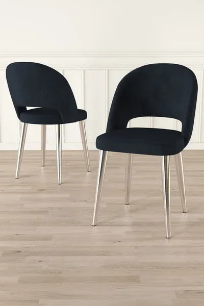 Set Karrigesh (6 Copë) Pane, antracit, krom - 2