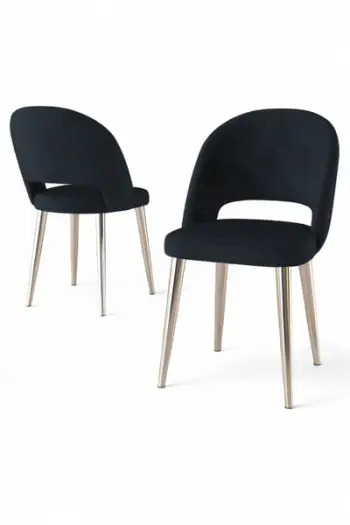 Set Karrigesh (6 Copë) Pane, antracit, krom