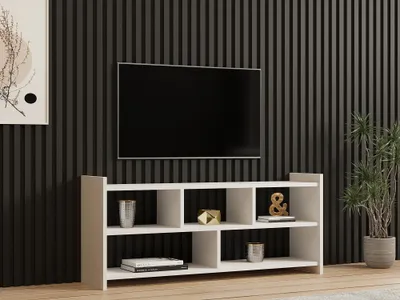 Komodinë për TV Pera, bardhë - 2