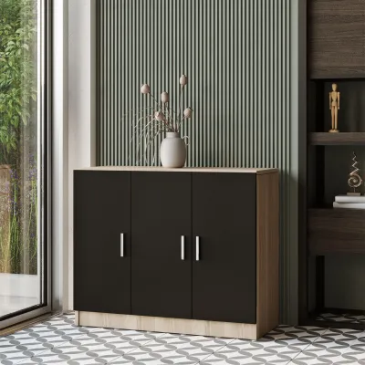 Set mobiljesh për zyre Hanah Home, Vo14-Ob, ngjyrë lis dhe e zezë - 6