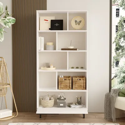 Raft librash Hanah Home, On4-W, ngjyrë e bardhë - 4