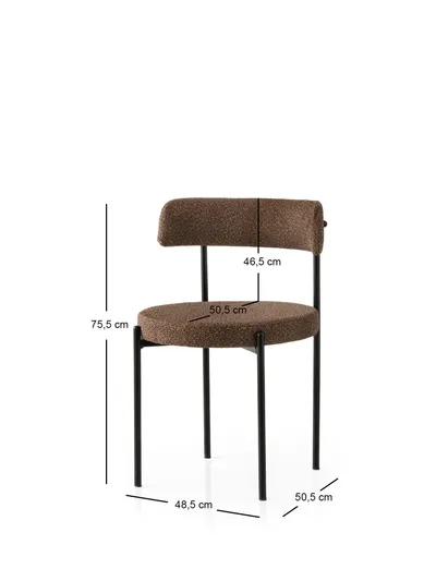 Set Karrigesh (2 Copë) Gını, zezë, kafe - 5