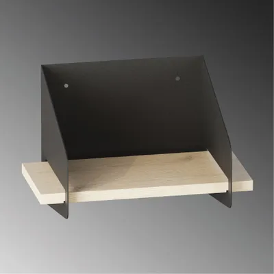 Raft muri Hanah Home, krah i shkurtër, i zi - 6
