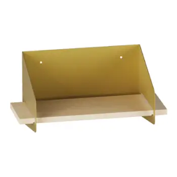 Raft muri Hanah Home, kornizë metalike ngjyrë ari, 40x20x19cm