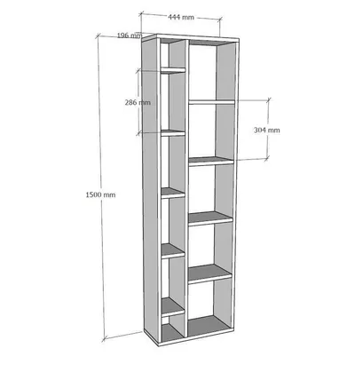 Librari / Raft Librash Tomi, antracit - 7