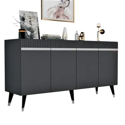 Konsolë Defne, antracit, argjendtë - 6