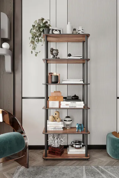 Librari / Raft Librash Bookcase 6 Rect, lejthi - 3