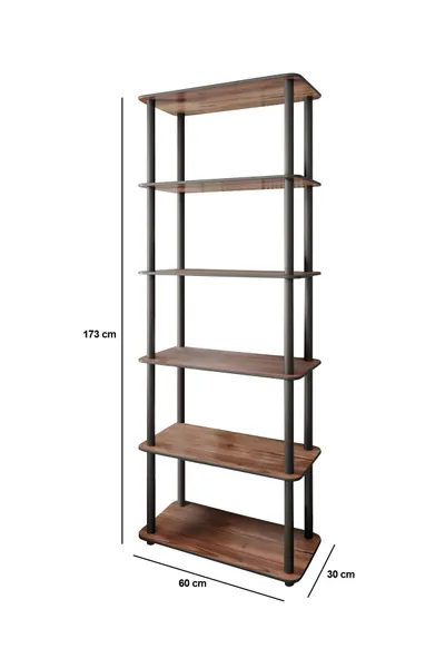 Librari / Raft Librash Bookcase 6 Rect, lejthi - 6