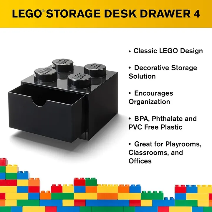 Kuti tavoline LEGO, me sirtar, e zezë - 3