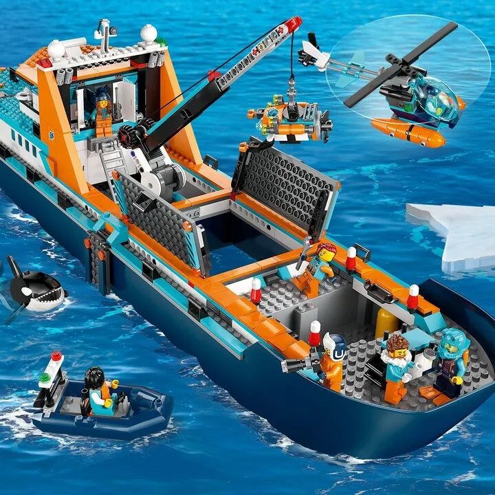 Set LEGO® City 60368 Arctic Exploration Ship, 815 pjesë - 6