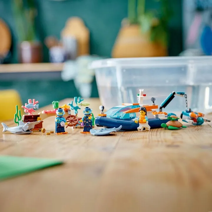 Set LEGO® City 60377 Divers' Exploration Submarine, 182 pjesë - 5
