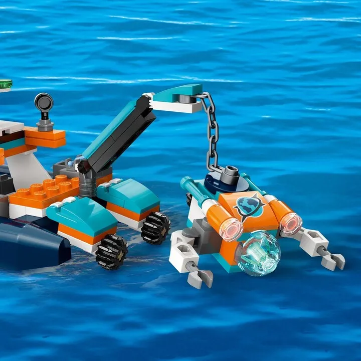 Set LEGO® City 60377 Divers' Exploration Submarine, 182 pjesë - 6