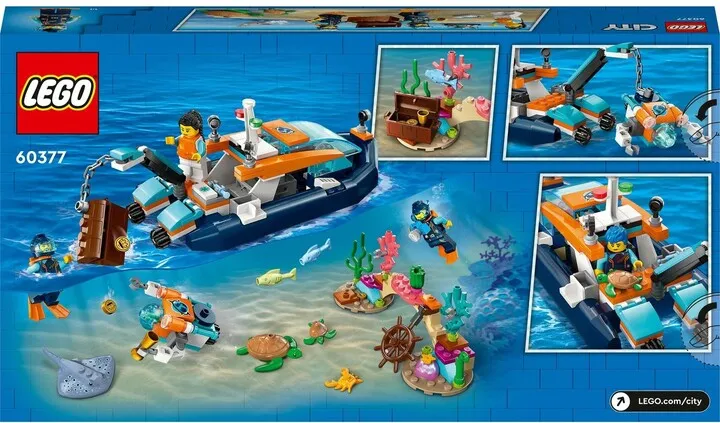 Set LEGO® City 60377 Divers' Exploration Submarine, 182 pjesë - 10