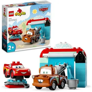 Set LEGO® DUPLO® Disney and Pixar Cars 10996 Lightning McQueen and Peanuts Car Wash, 29 pjesë