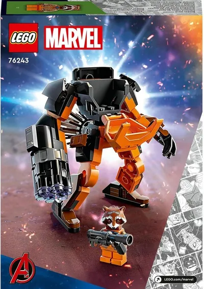 Set LEGO® Marvel 76243 Rocket in robotic armour, 98 pjesë - 10