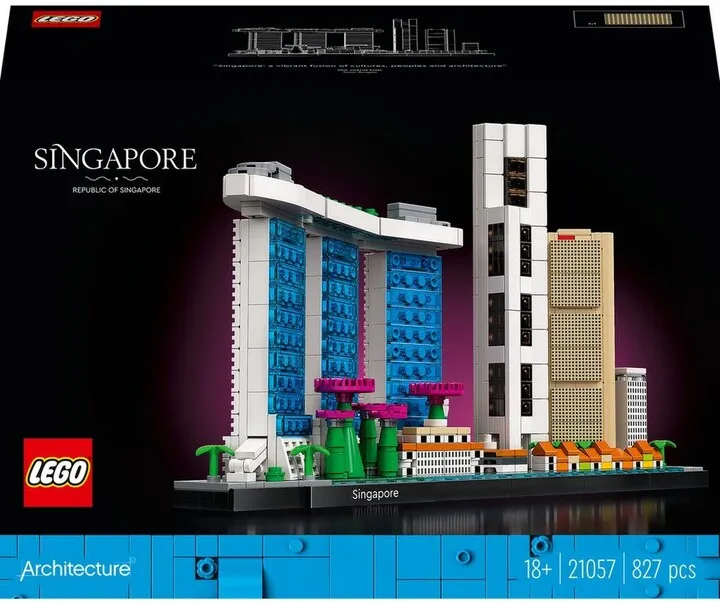Set lodër LEGO® Architecture 21057 Singapore, 827 pjesë - 6