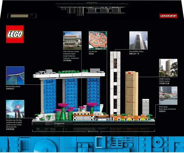Set lodër LEGO® Architecture 21057 Singapore, 827 pjesë - 7
