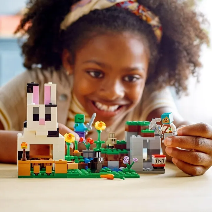 Set lodër LEGO Minecraft 21181 Rabbit Ranch, 340 pjesë - 3