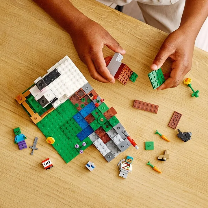 Set lodër LEGO Minecraft 21181 Rabbit Ranch, 340 pjesë - 4