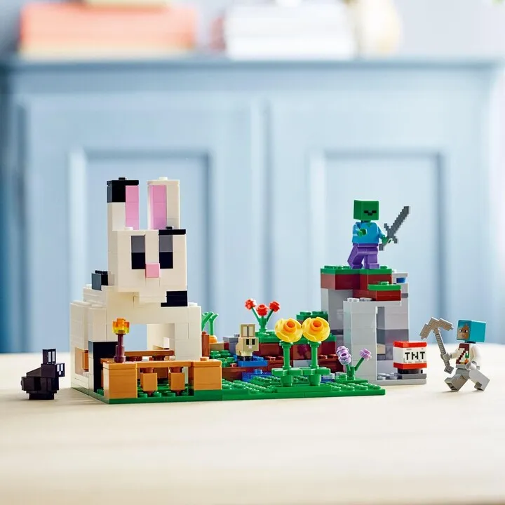 Set lodër LEGO Minecraft 21181 Rabbit Ranch, 340 pjesë - 5