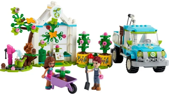 Set lodër LEGO Friends 41707 Car of tree planters, 336 pjesë - 2