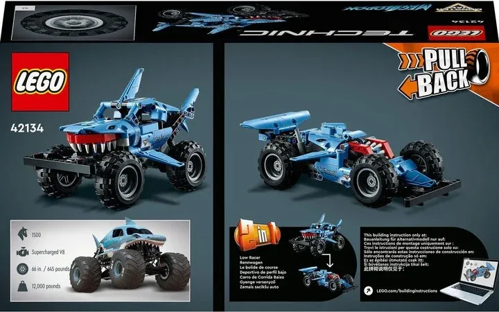 Set LEGO® Technic 42134 Monster Jam™ Megalodon™, 260 pjesë - 7