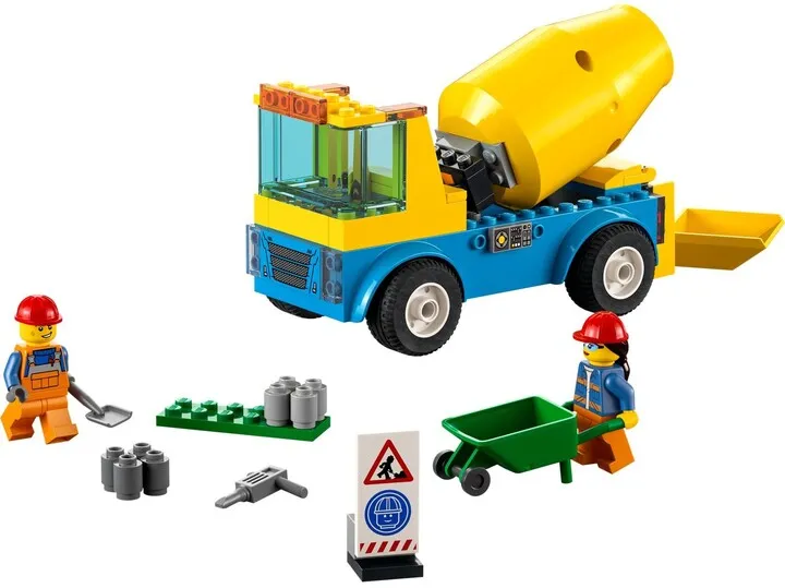 Set lodër LEGO City 60325 Concrete mixer truck, 85 pjesë - 2