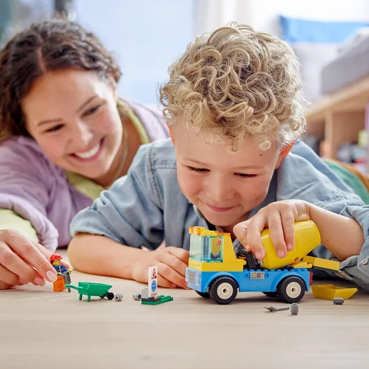 Set lodër LEGO City 60325 Concrete mixer truck, 85 pjesë - 3
