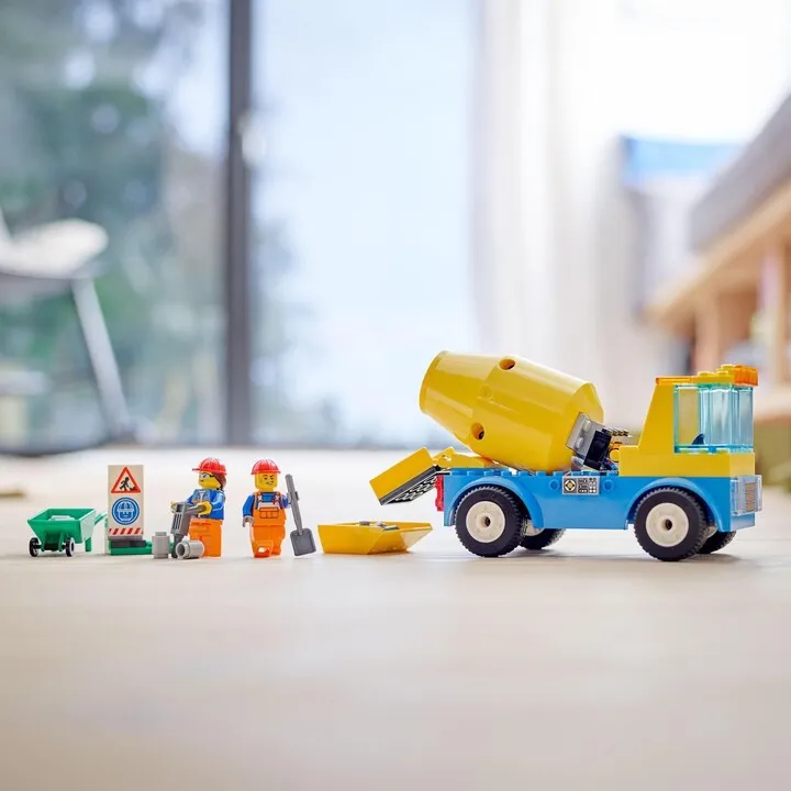 Set lodër LEGO City 60325 Concrete mixer truck, 85 pjesë - 5