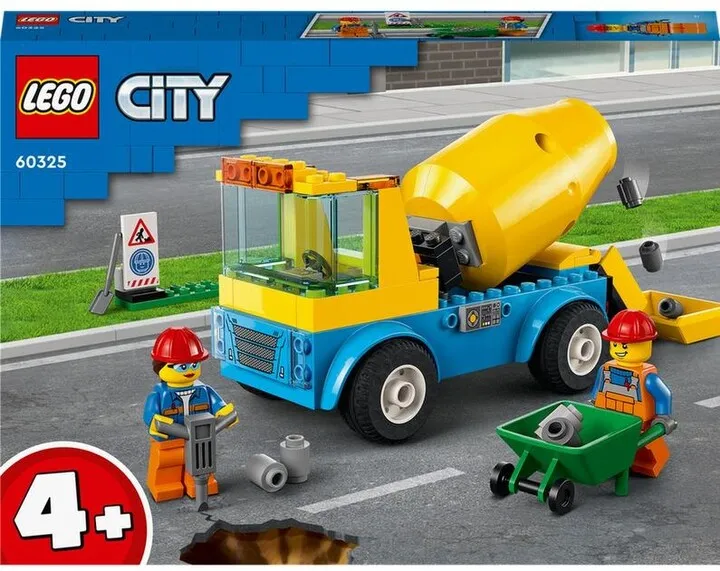 Set lodër LEGO City 60325 Concrete mixer truck, 85 pjesë - 6