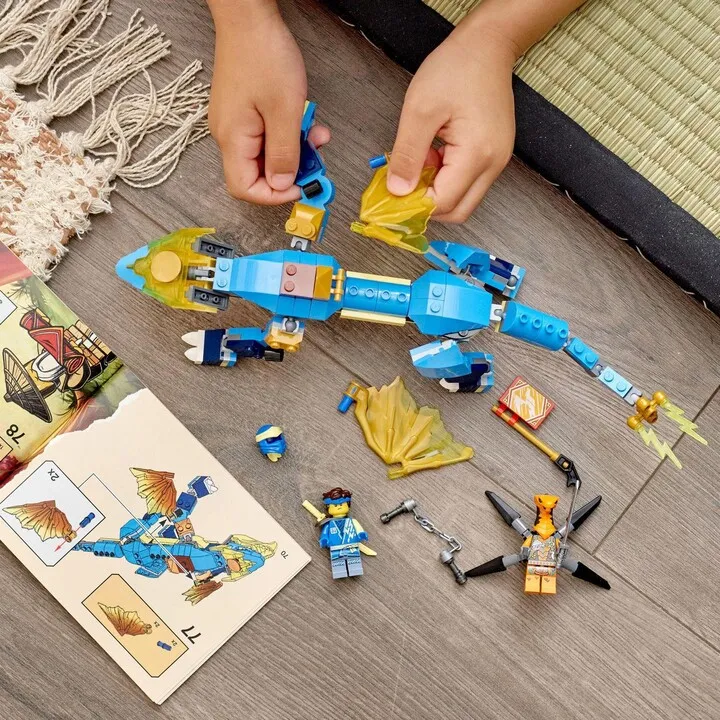Set lodër LEGO Ninjago 71760 Jay's Stormy Dragon EVO, 140 pjesë - 4