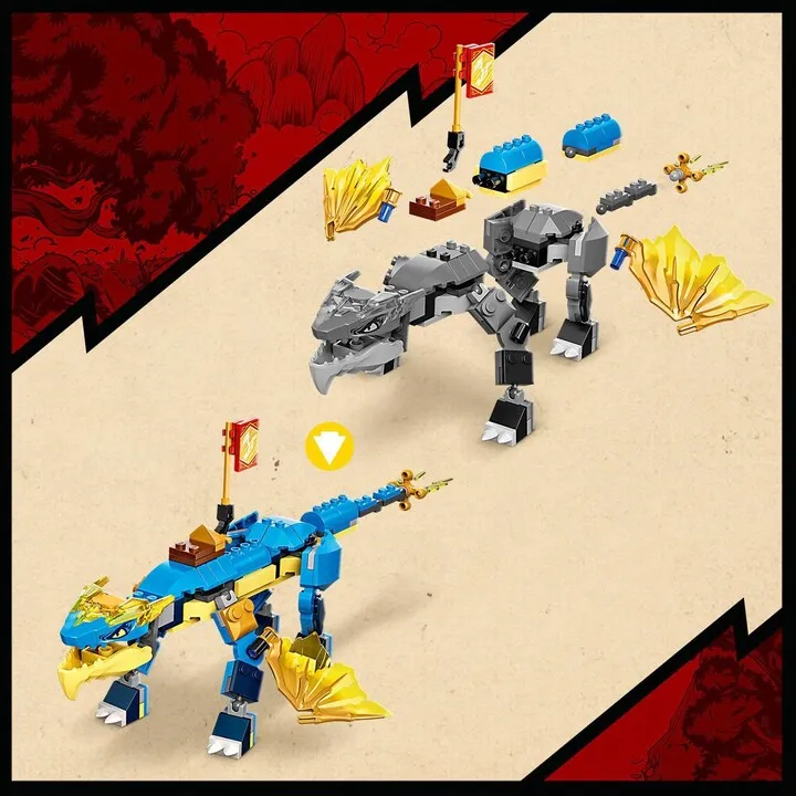 Set lodër LEGO Ninjago 71760 Jay's Stormy Dragon EVO, 140 pjesë - 6