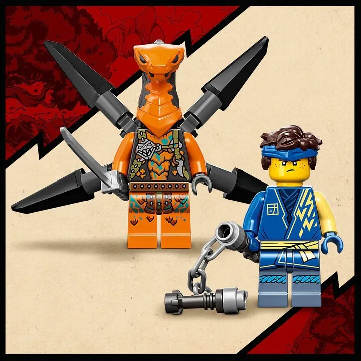 Set lodër LEGO Ninjago 71760 Jay's Stormy Dragon EVO, 140 pjesë - 8