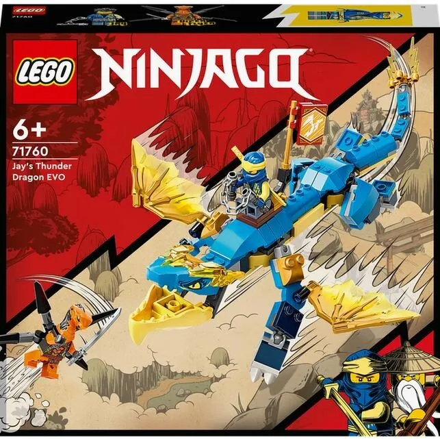 Set lodër LEGO Ninjago 71760 Jay's Stormy Dragon EVO, 140 pjesë - 9