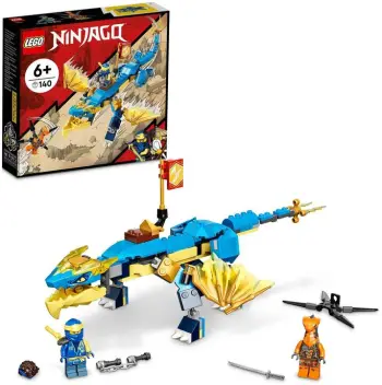 Set lodër LEGO Ninjago 71760 Jay's Stormy Dragon EVO, 140 pjesë
