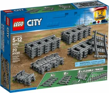 Set LEGO City 60205 - 20 pjesë të shinave