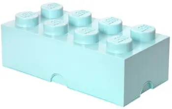 Kuti ruajtje e madhe LEGO, aqua