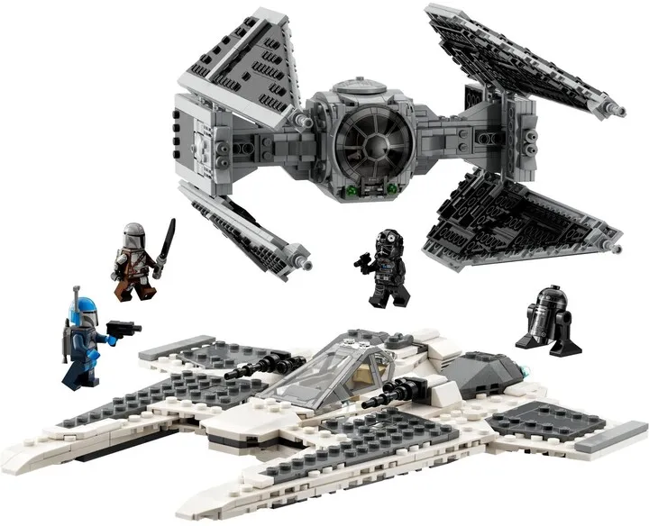 Set LEGO® Star Wars™ 75348 Mandalorian Fang-class fighter versus TIE Interceptor - 2